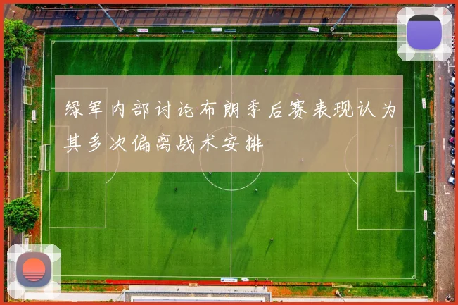 绿军内部讨论布朗季后赛表现认为其多次偏离战术安排